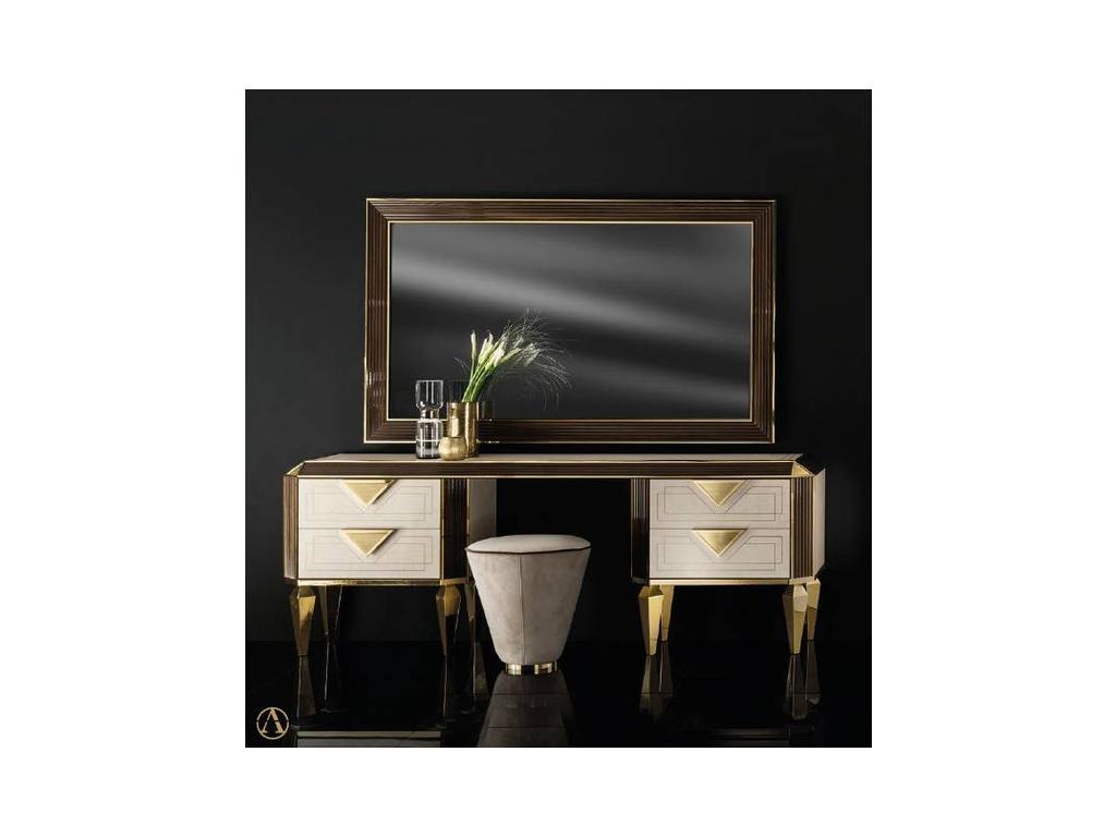 Arredo Classic стол туалетный  (слоновая кость, вяз, золото) Diamante
