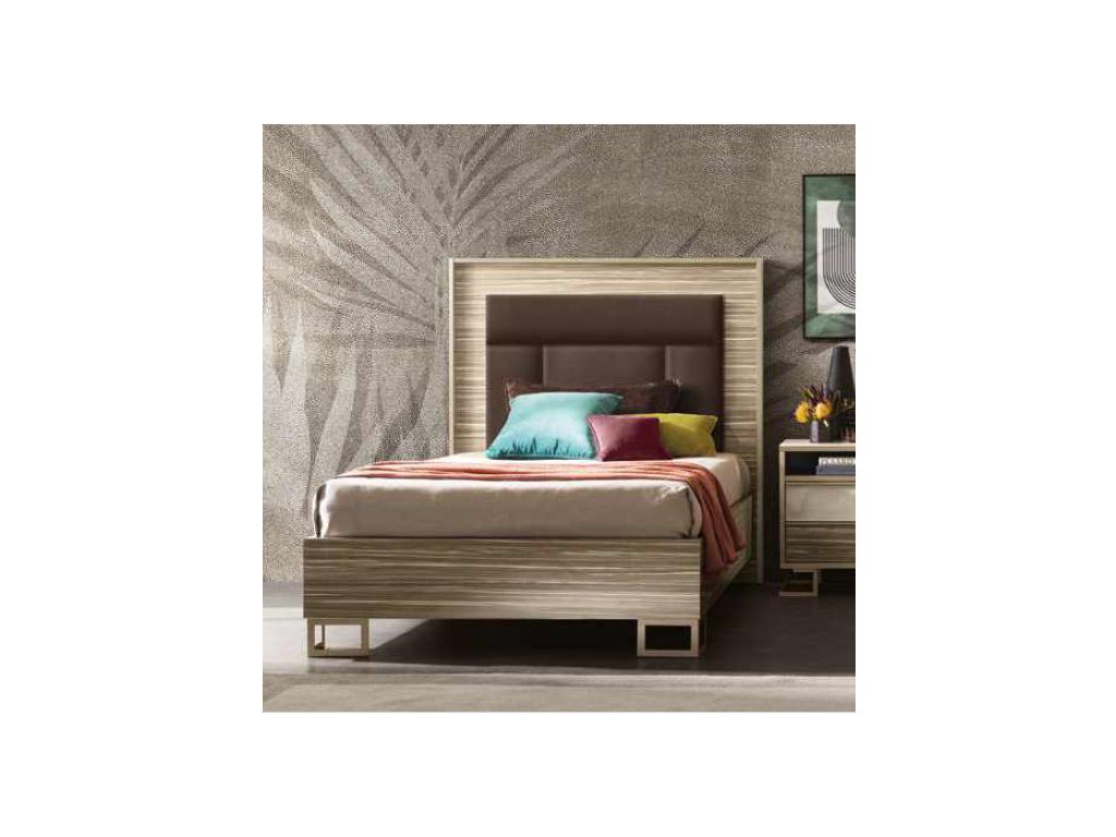 Arredo Classic кровать односпальная 120х190 мягкая (светлый) Luce