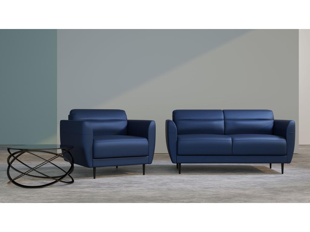 Евроформа комплект мягкой мебели  (бриллиантово-синий) Монако