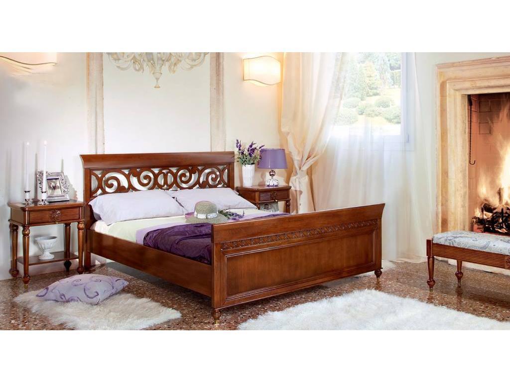 Monte Cristo кровать двуспальная 160х200 (noce chiaro) Bourbon