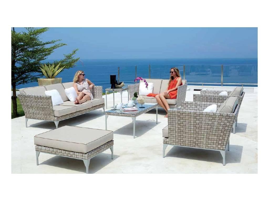 Skylinedesign диван садовый с подушками (Seashell) Brafta