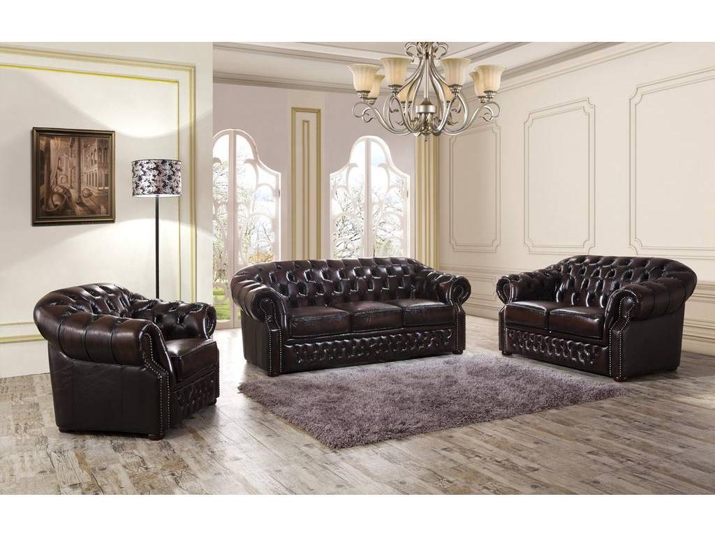 ESF диван 2-х местный  (коричневый) Modern