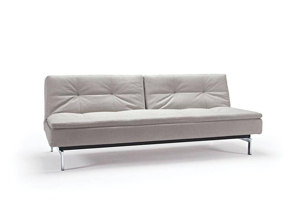 Innovation диван-кровать с хромированными ножками тк.563 (серый) Dublexo