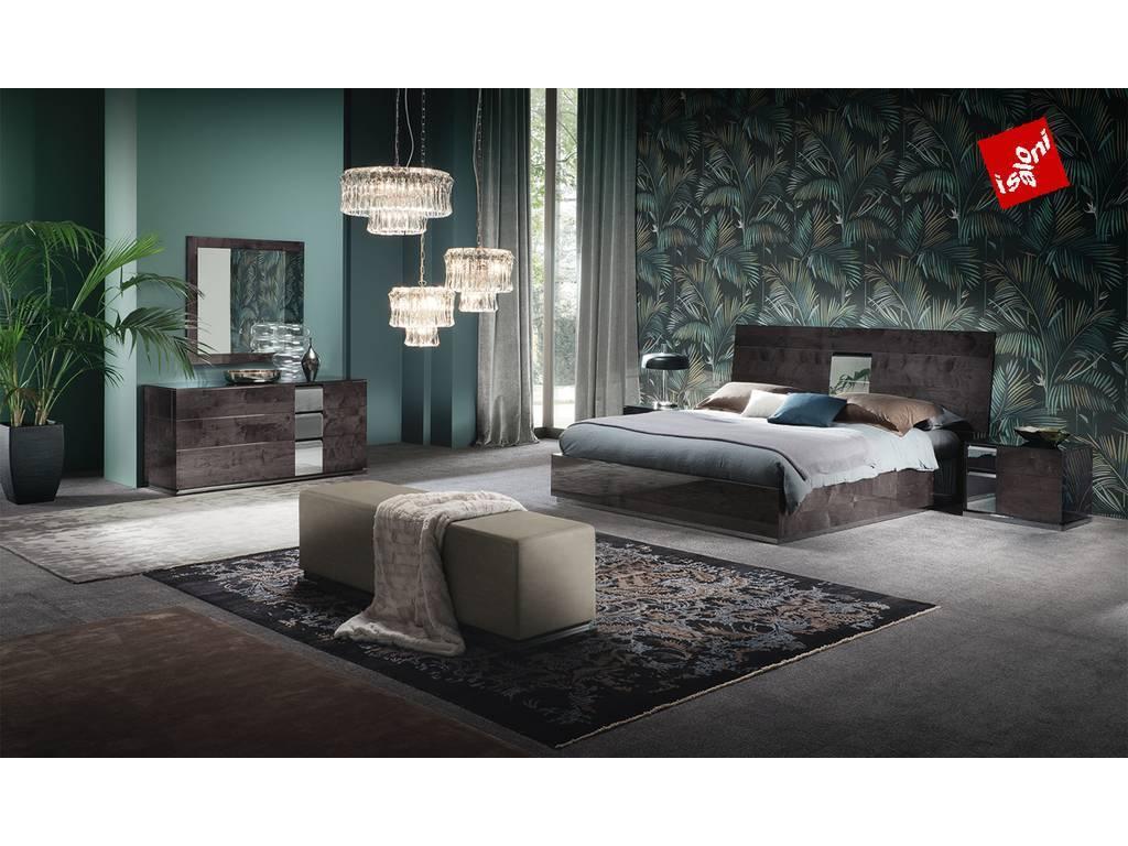 ALF спальня современный стиль  (dark velvet birch high gloss) Heritage
