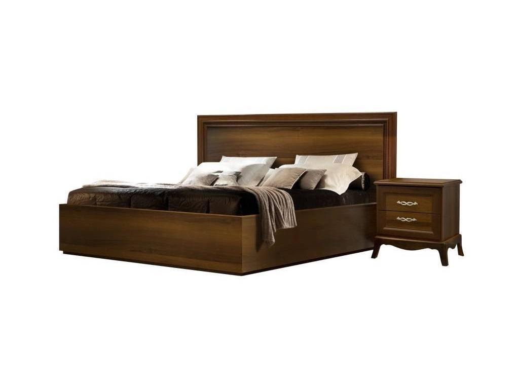 ЯМ кровать двуспальная 160х200 (коричневый) Амели