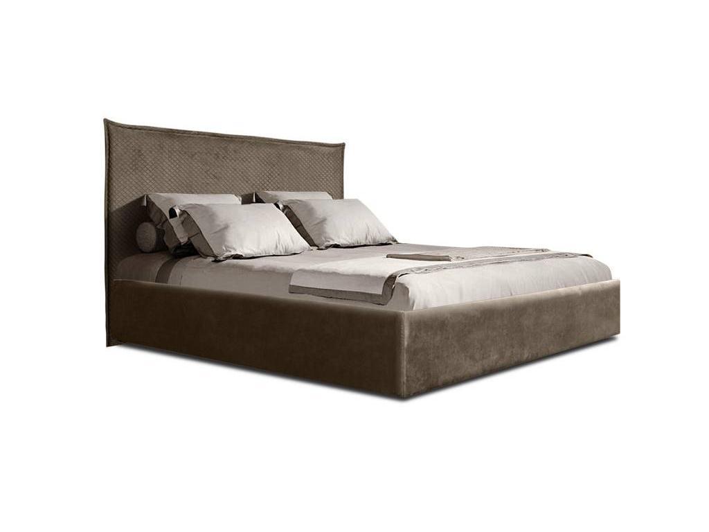 ЯМ кровать двуспальная 180х200 с подъемным механизмомм (пепельно-коричневый) Диора