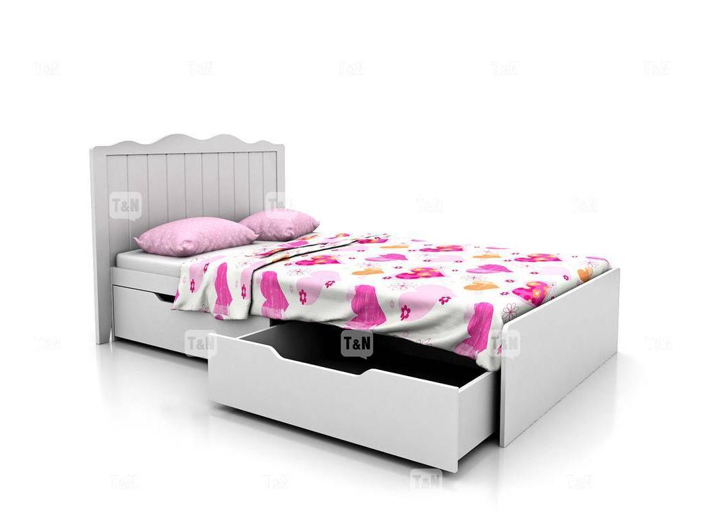 Tomyniki кровать детская с ящиками (белый) Grace