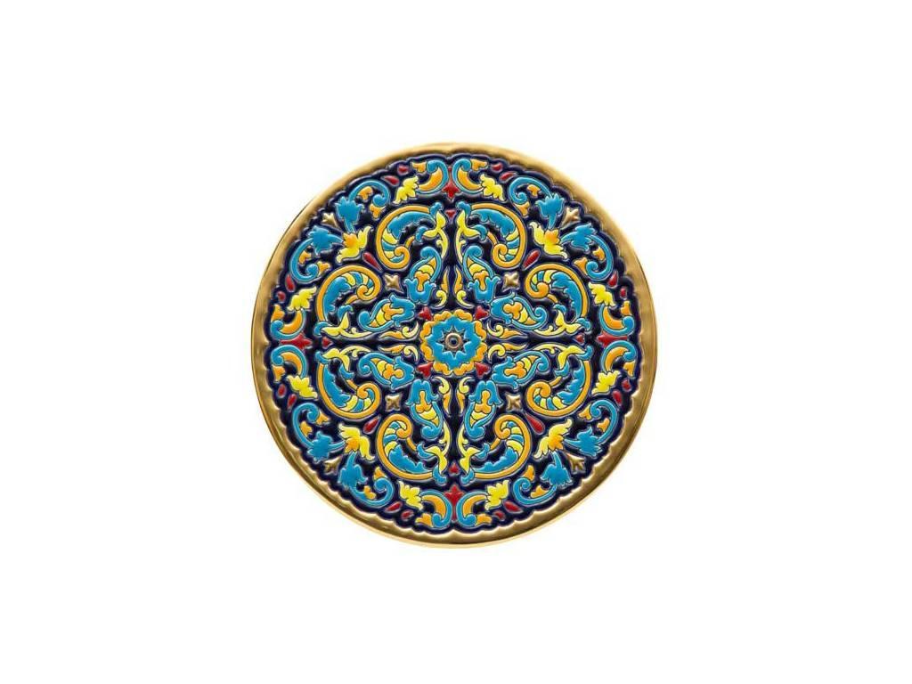 Artecer тарелка декоративная 21см (золото, разноцветный) Ceramico