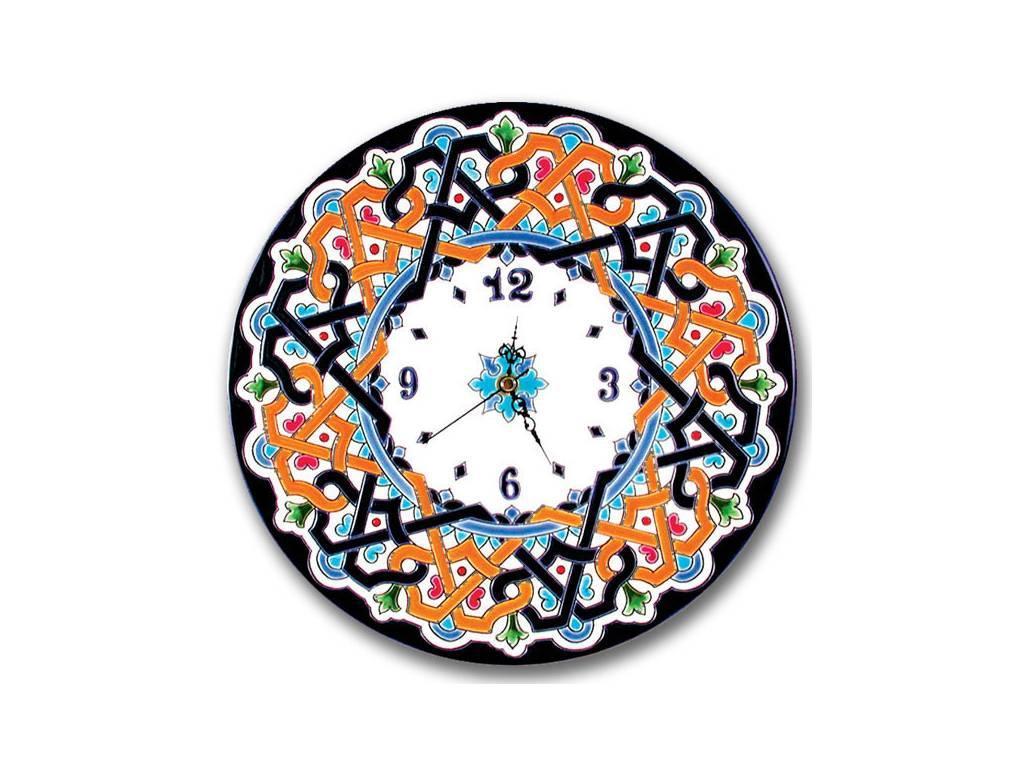 Artecer тарелка-часы диаметр 28см (синий, разноцветный) Ceramico