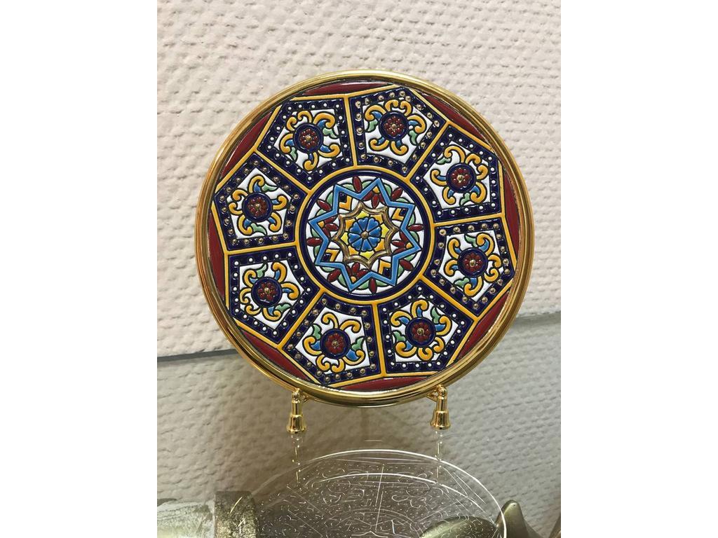 Artecer тарелка декоративная 17см (золото, разноцветный) Ceramico