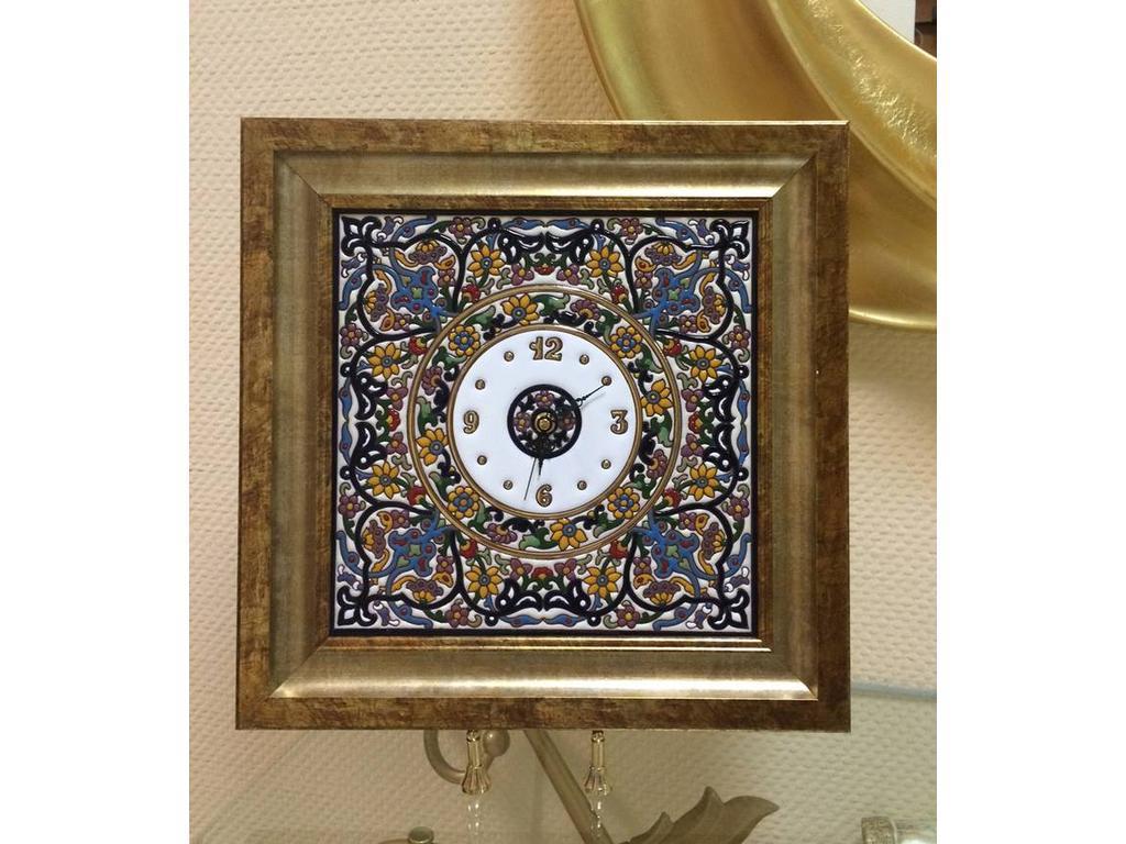 Artecer часы настенные 42х42 (золото, разноцветный) Ceramico