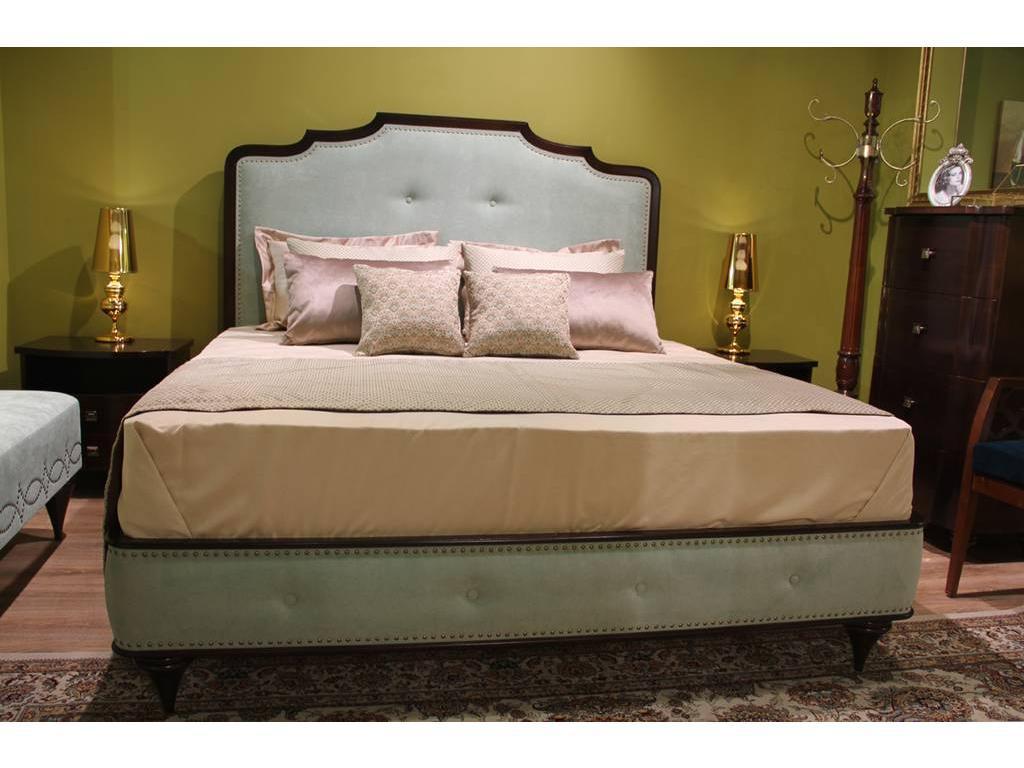 Zzibo Mobili кровать двуспальная 160х200 ткань Velvet LUX (шоколад) Оскар