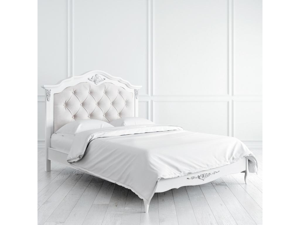 Latelier Du Meuble кровать односпальная 140х200 (белый, серебро) Silvery Rome