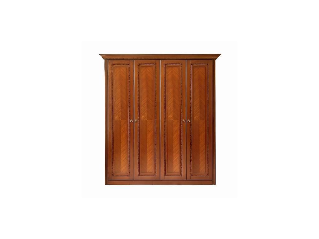 Timber шкаф 4-х дверный  (янтарь) Палермо