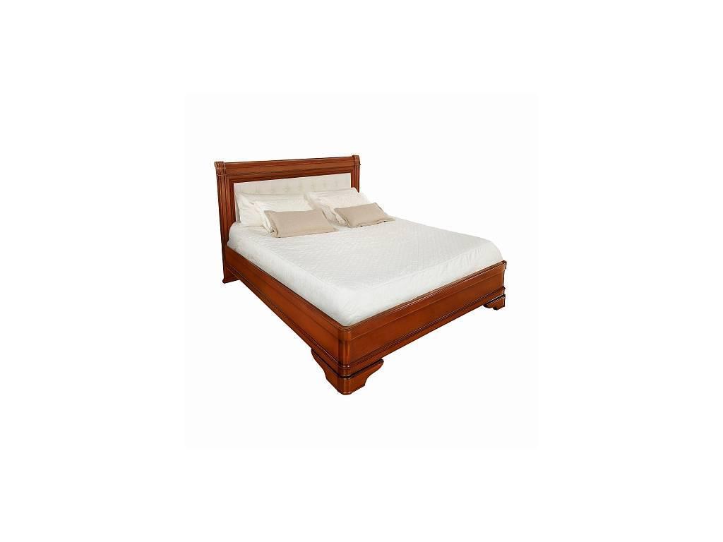Timber кровать двуспальная 160х200 без изн-я с мягкой спинкой (янтарь) Палермо