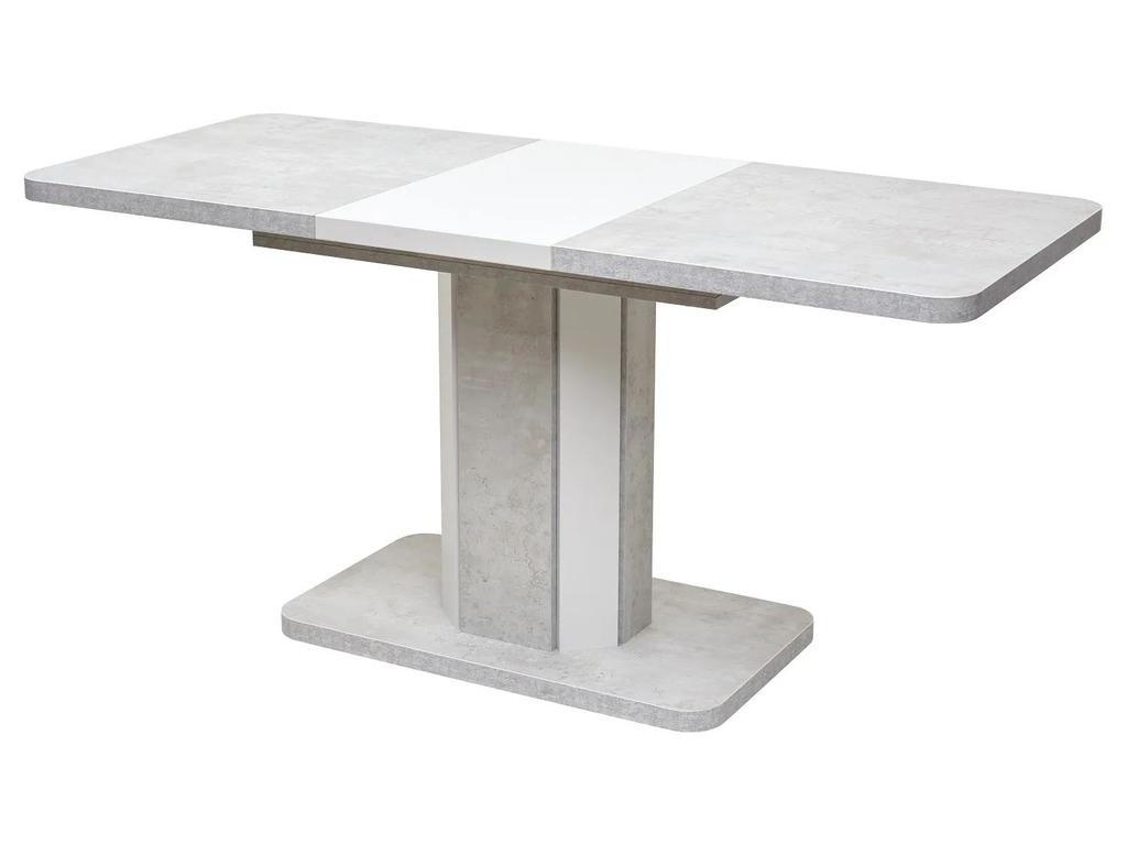 Megapolis стол обеденный 120 раскладной (белый бетон) Stork