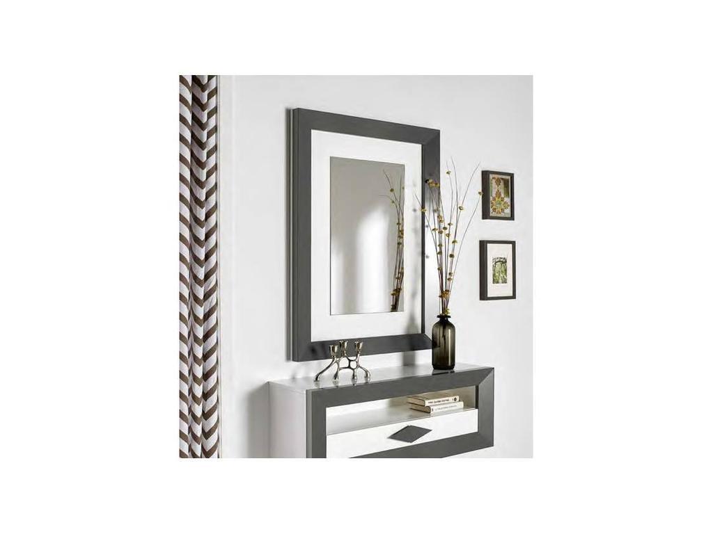 Disemobel зеркало настенное  (темно серый, белый) Moderno