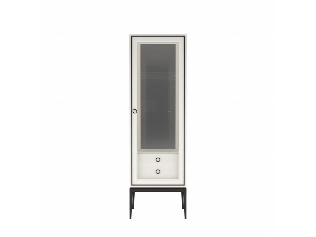 RFS витрина 1 дверная с ящиками правая (молочный, черный) Ницца