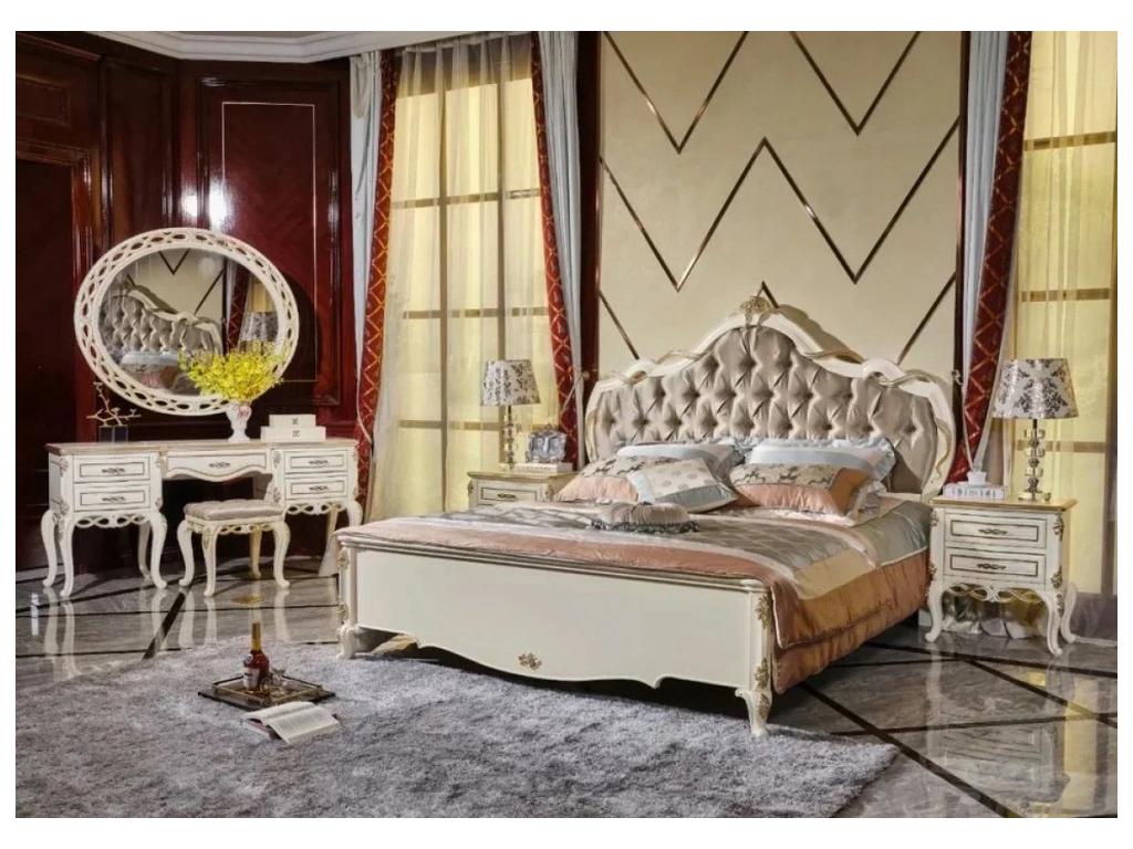 FurnitureCo спальня барокко  (беж) Бьянка