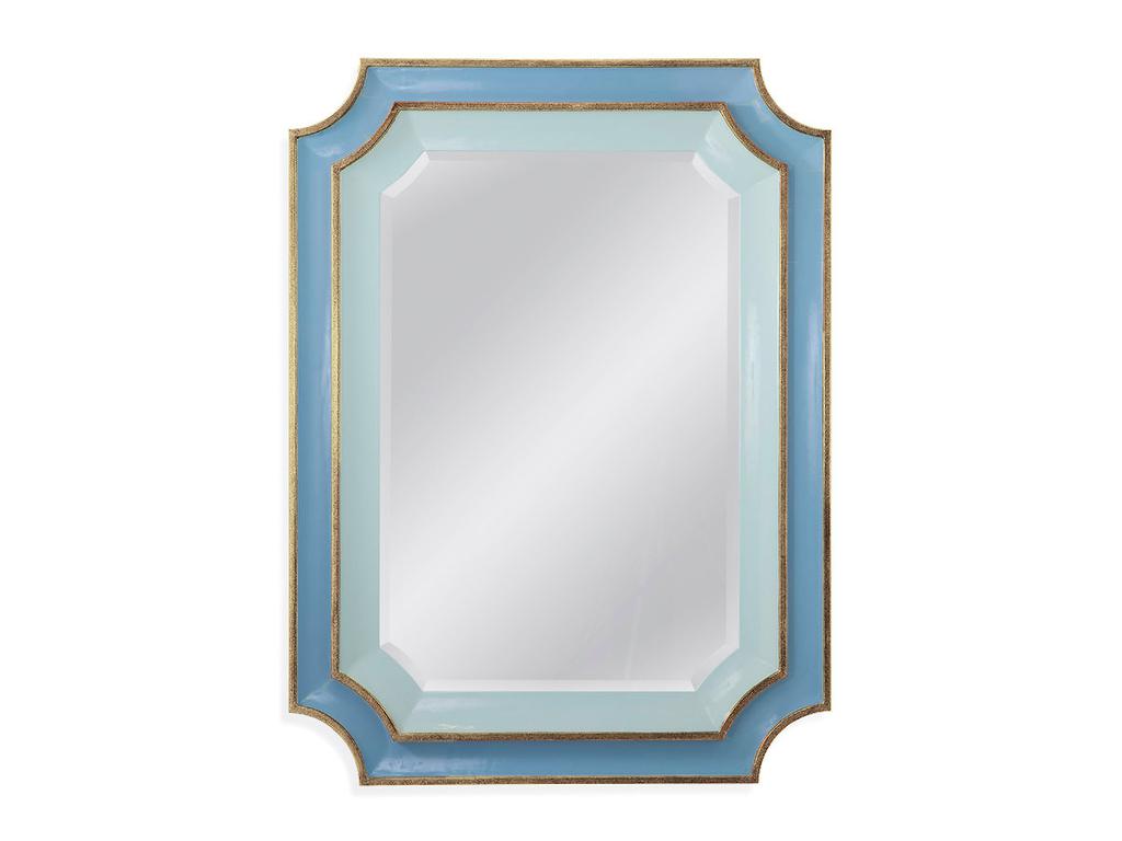 Hermitage зеркало навесное венецианское (голубой) Кьяра