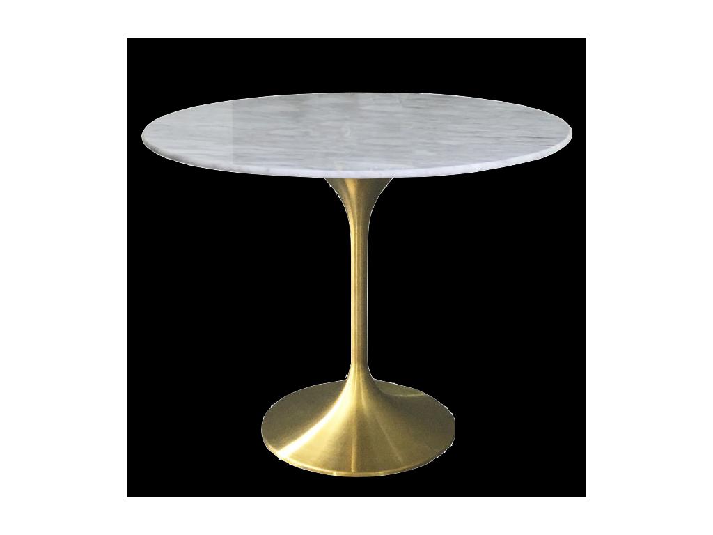 STG стол обеденный обеденный Marble Brass (серый) Tulip