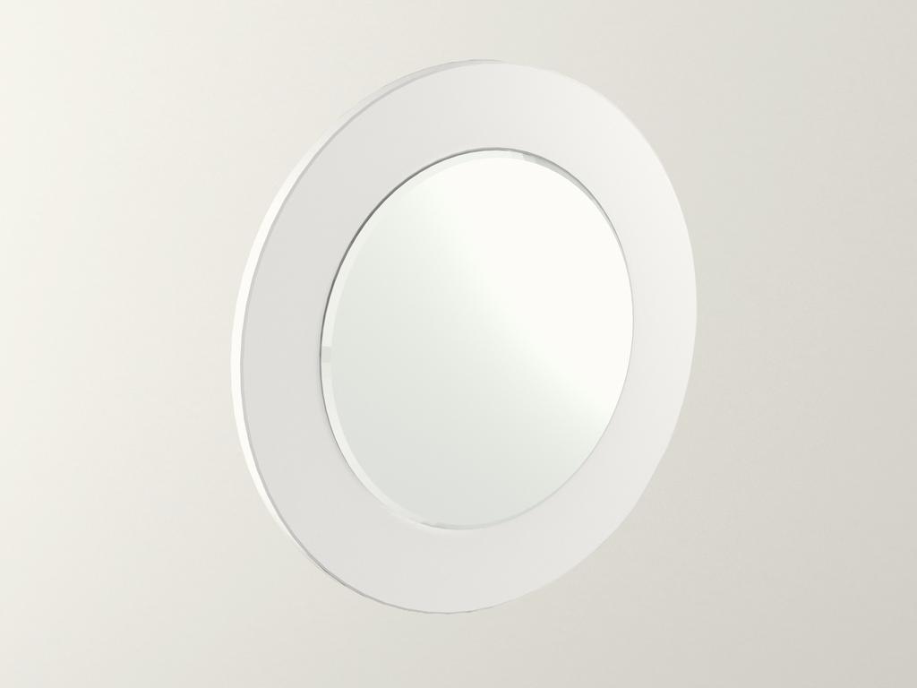 МастМур зеркало настенное для комода (белый) Глория-3