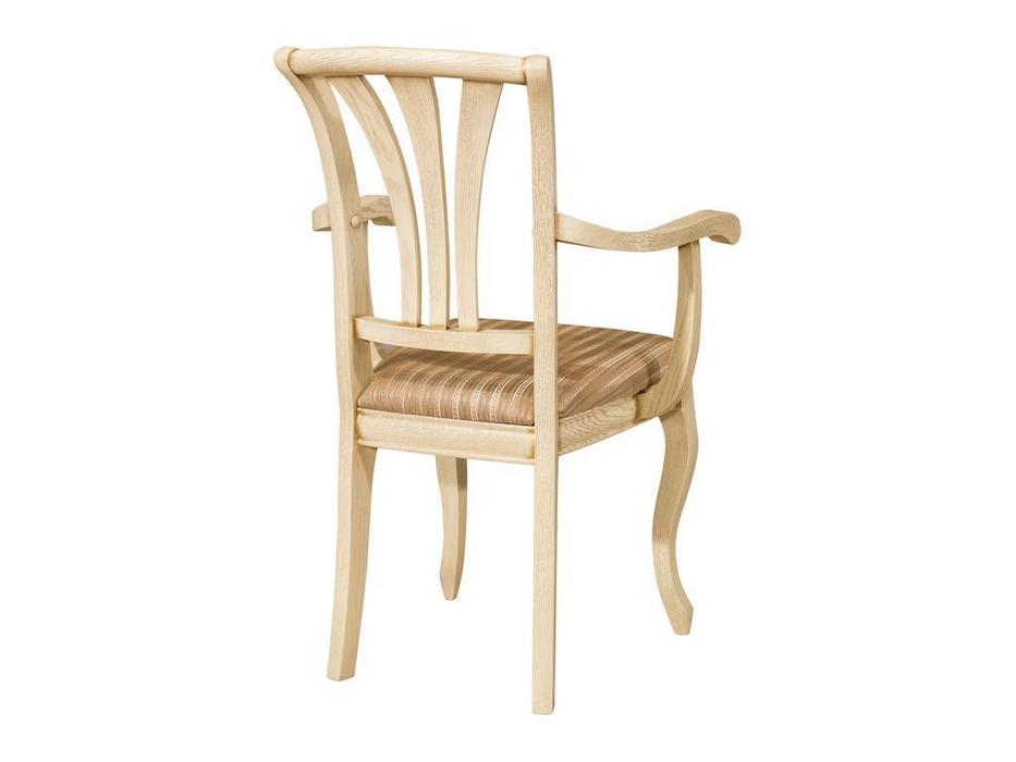 Оримэкс стул с подлокотниками  (беленый дуб) Марсель-2