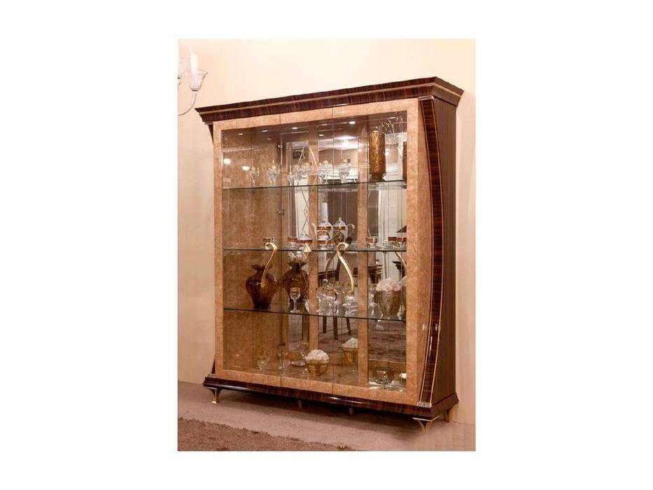 Arredo Classic витрина 3-х дверная  (орех) Rossini