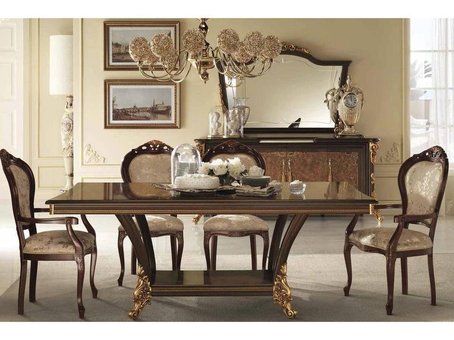 Arredo Classic стол обеденный раскладной (орех, золото) Sinfonia