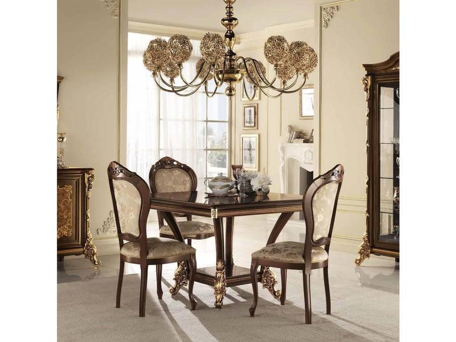 Arredo Classic стул ткань cat. А (орех, золото) Sinfonia