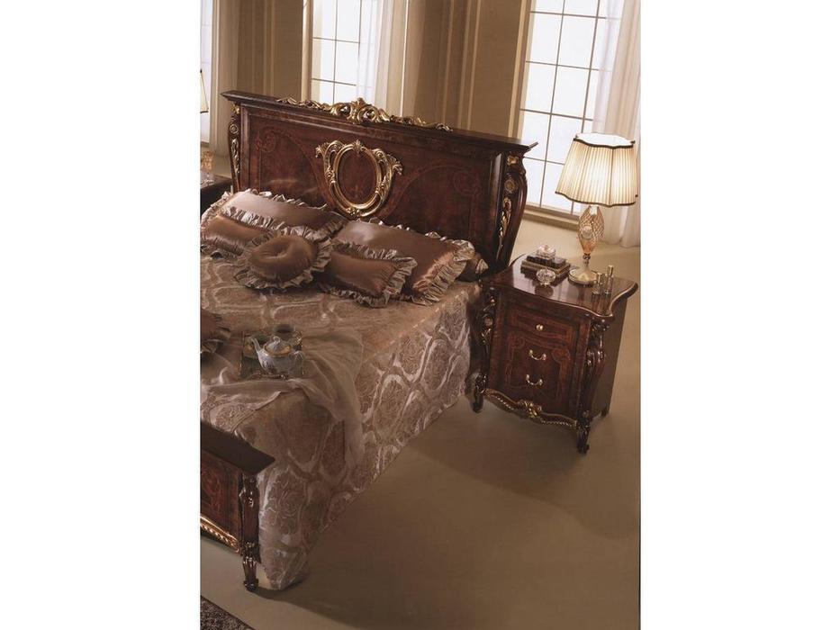 Arredo Classic кровать двуспальная 160х190 Queen (тёмный орех) Donatello