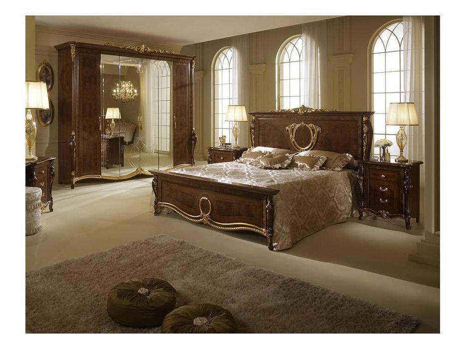Arredo Classic кровать двуспальная 180х200 King size (тёмный орех) Donatello