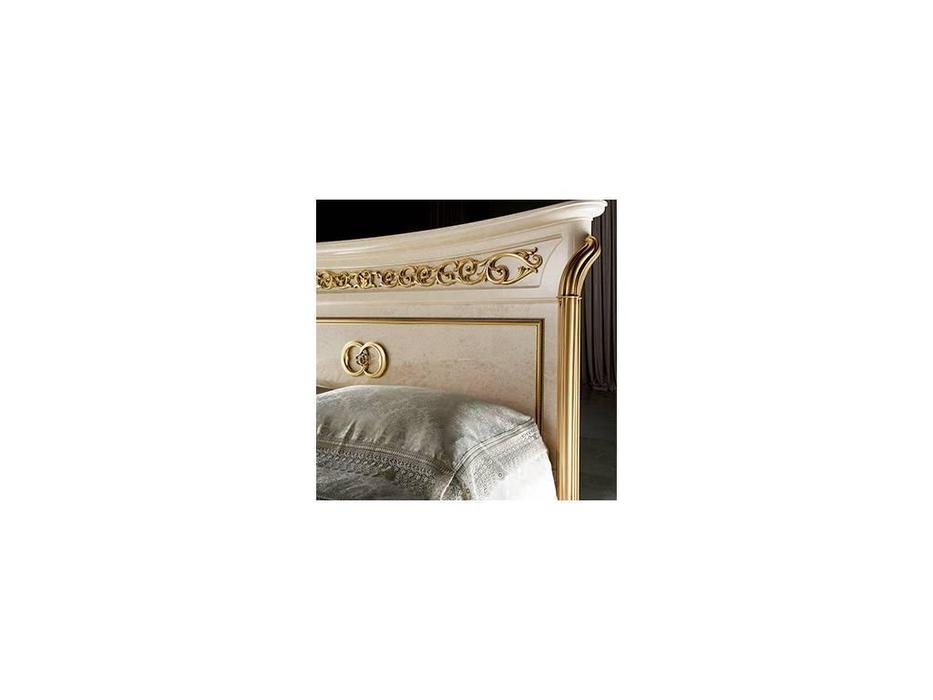 Arredo Classic кровать двуспальная 160х190 (бежевый, золото) Melodia