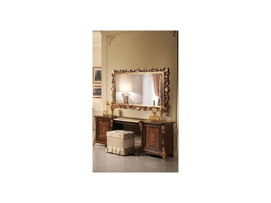 Arredo Classic зеркало настенное для туалетного стола (орех, золото) Sinfonia