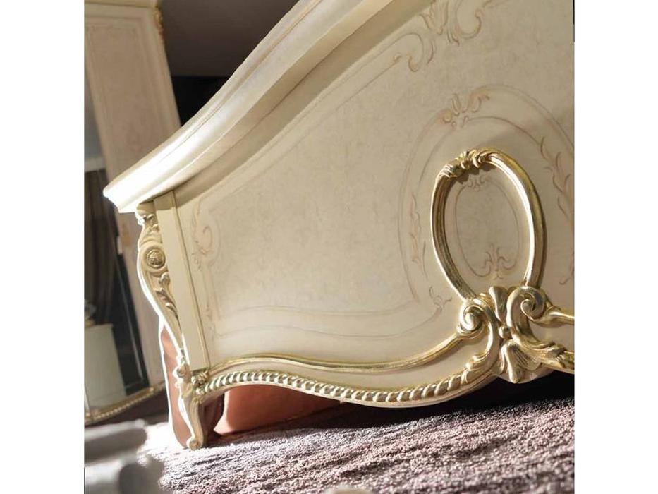 Arredo Classic кровать двуспальная 160х190 (слоновая кость, золото) Tiziano