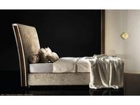 Arredo Classic кровать двуспальная с мягк-м каркасом кат. В (слоновая кость, вяз, золото) Diamante