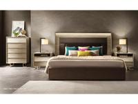 Arredo Classic кровать двуспальная 160х200 с мягкой спинкой (светлый) Luce