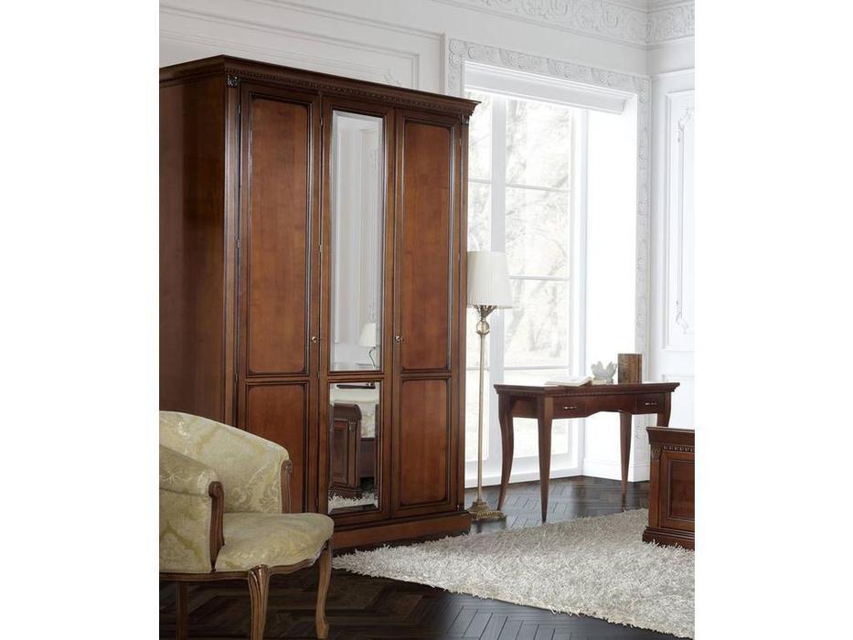 Liberty шкаф 3-х дверный с зеркалом (вишня) Флоренция