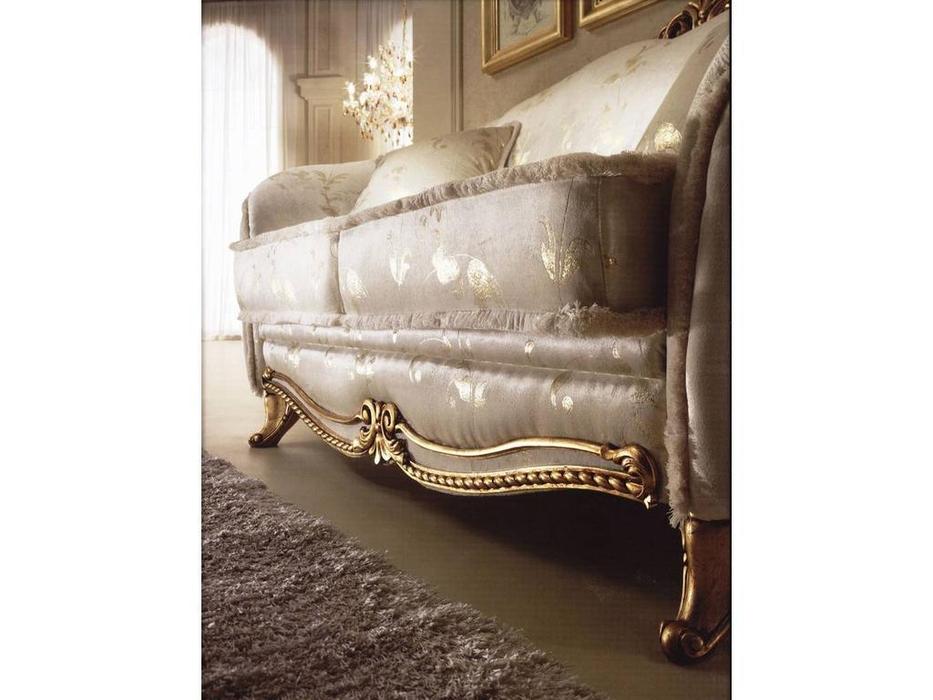 Arredo Classic диван 2-х местный  ткань (бежевый, золото) Donatello