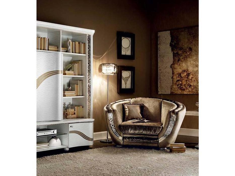 Arredo Classic кресло B ткань (шоколад, серебро) Miro