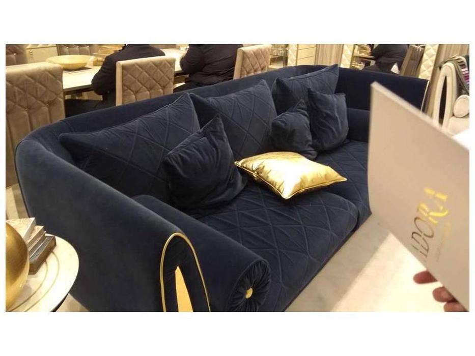 Arredo Classic диван 3-х местный ткань кат. E (синий) Sipario