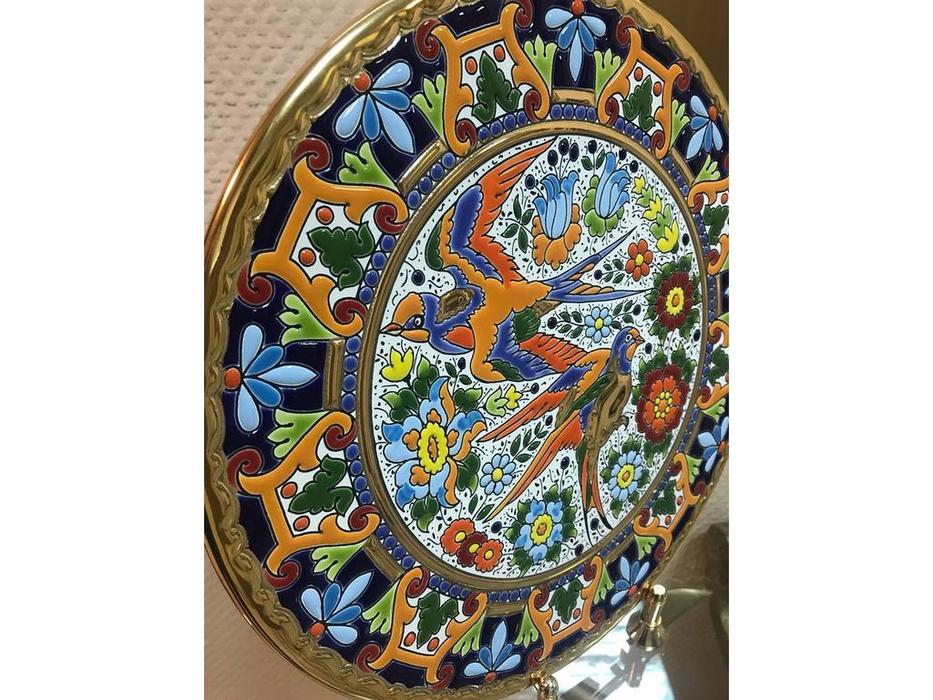 Cearco тарелка декоративная диаметр 28 см (золото, разноцветный) Ceramico