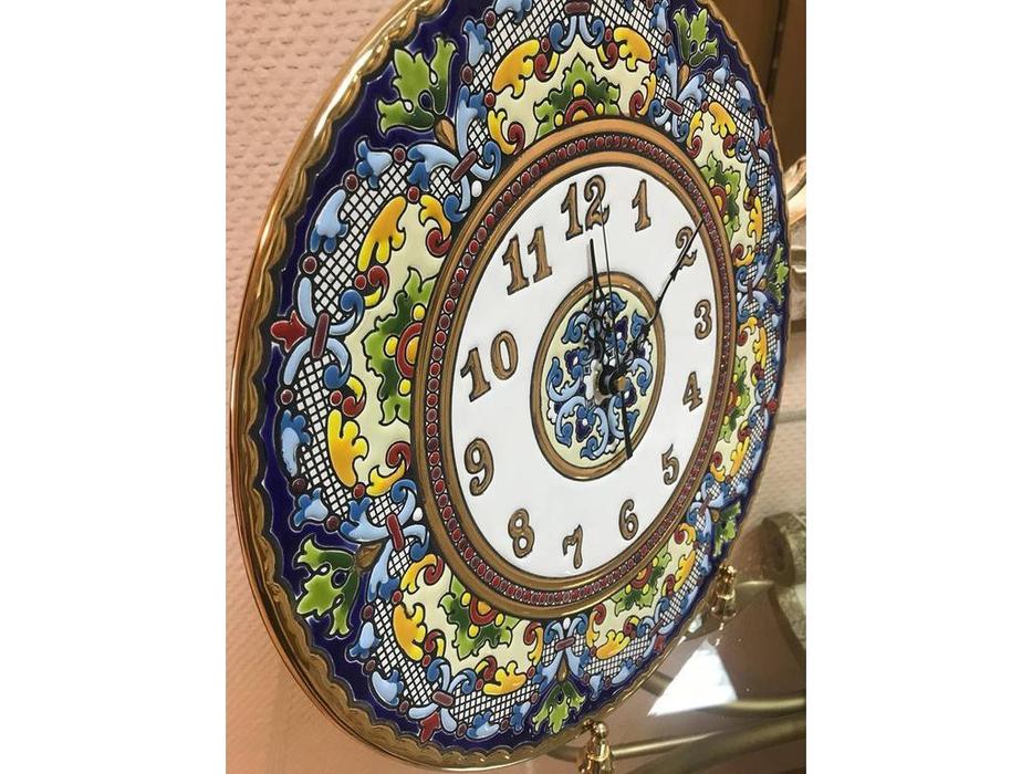 Cearco тарелка-часы диаметр 35 см (золото, разноцветный) Ceramico