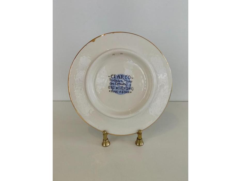 Cearco тарелка декоративная диаметр 14 см (золото) Ceramico