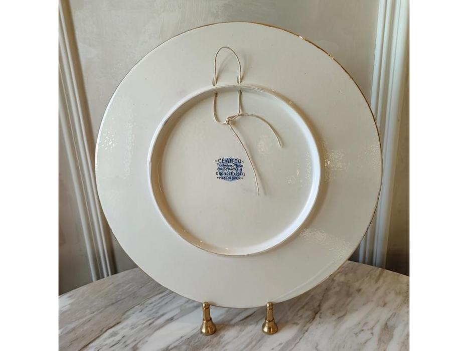 Cearco тарелка декоративная диаметр 35 см (золото) Ceramico