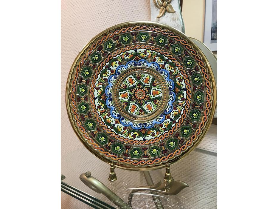 Cearco тарелка декоративная диаметр 60 см (золото) Ceramico