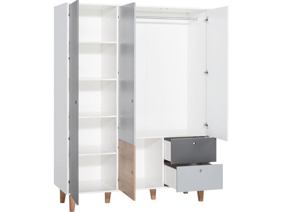 Vox шкаф 3-х дверный  (белый,графит,серый,дуб) Concept