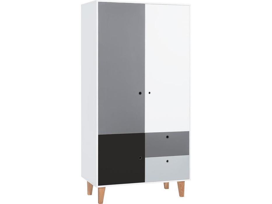 Vox шкаф 2-х дверный  (белый B,G,S,CZA) Concept