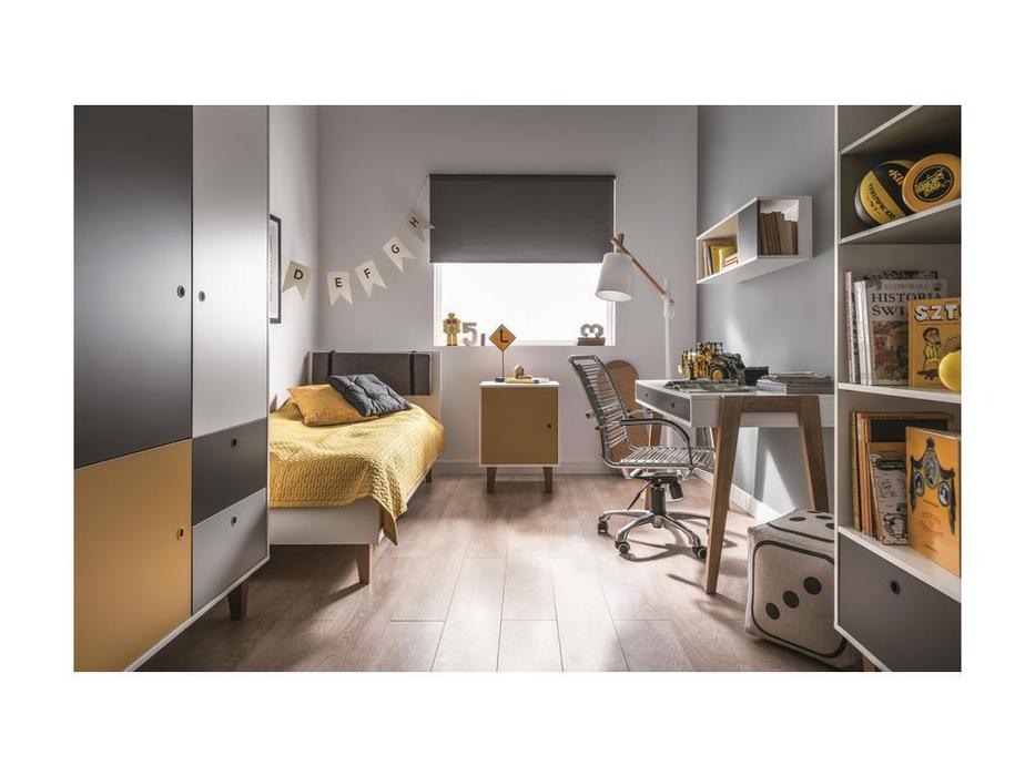 Vox детская комната современный стиль 02 (белый,графит,серый,шафран) Concept