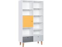 Vox шкаф книжный  (белый,графит,серый,шафран) Concept